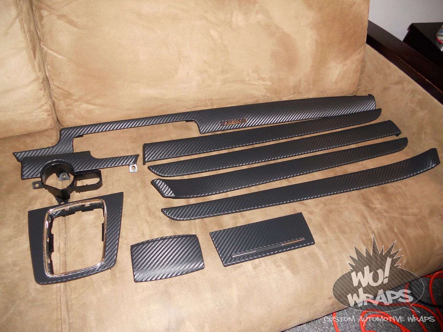 Audi A4 B6 3m Dinoc Carbon Fiber Wrap Interior Trim Wu! Wraps 2 Photo